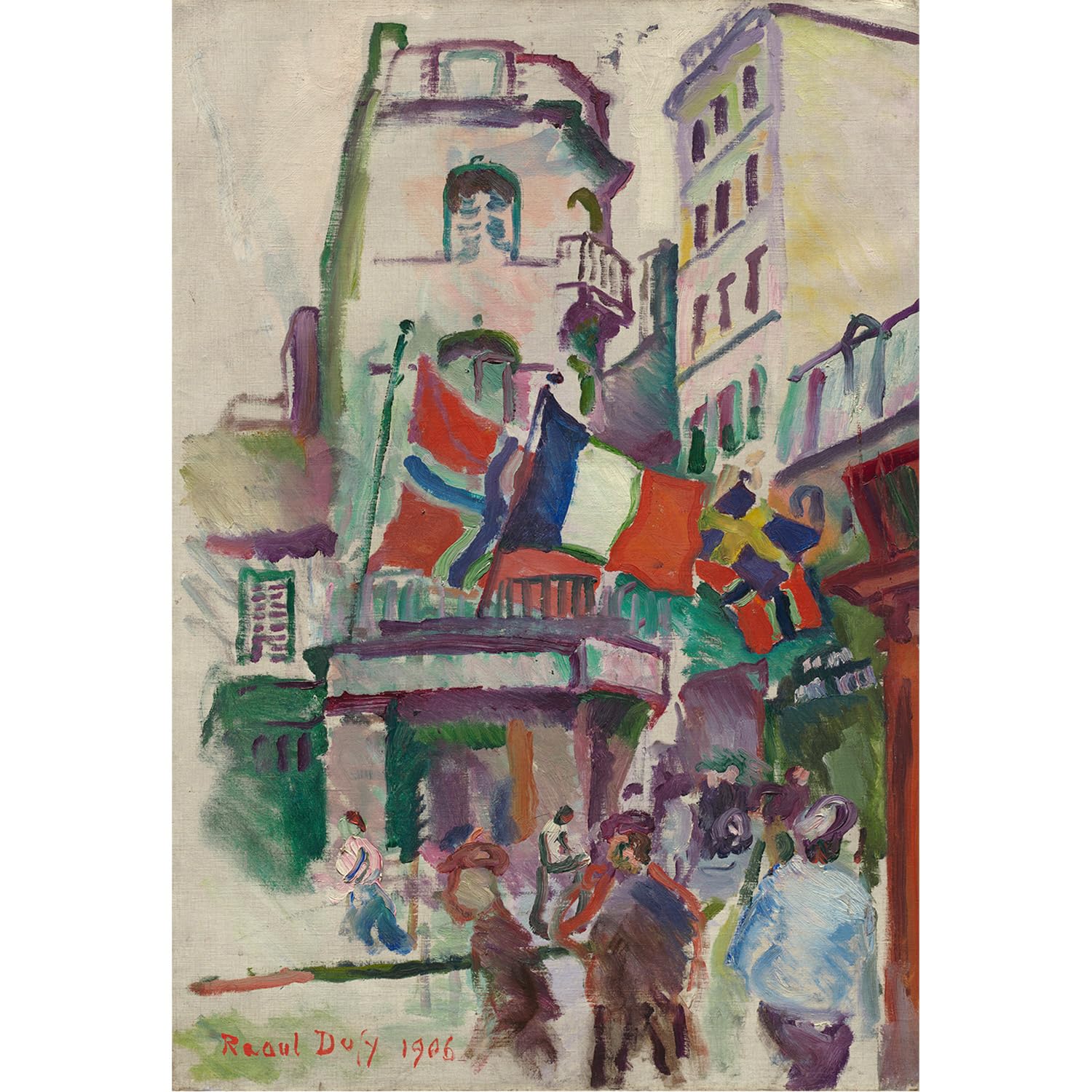 Amazon.co.jp: Raoul Dufyポスター黄色のバイオリンウォールアート