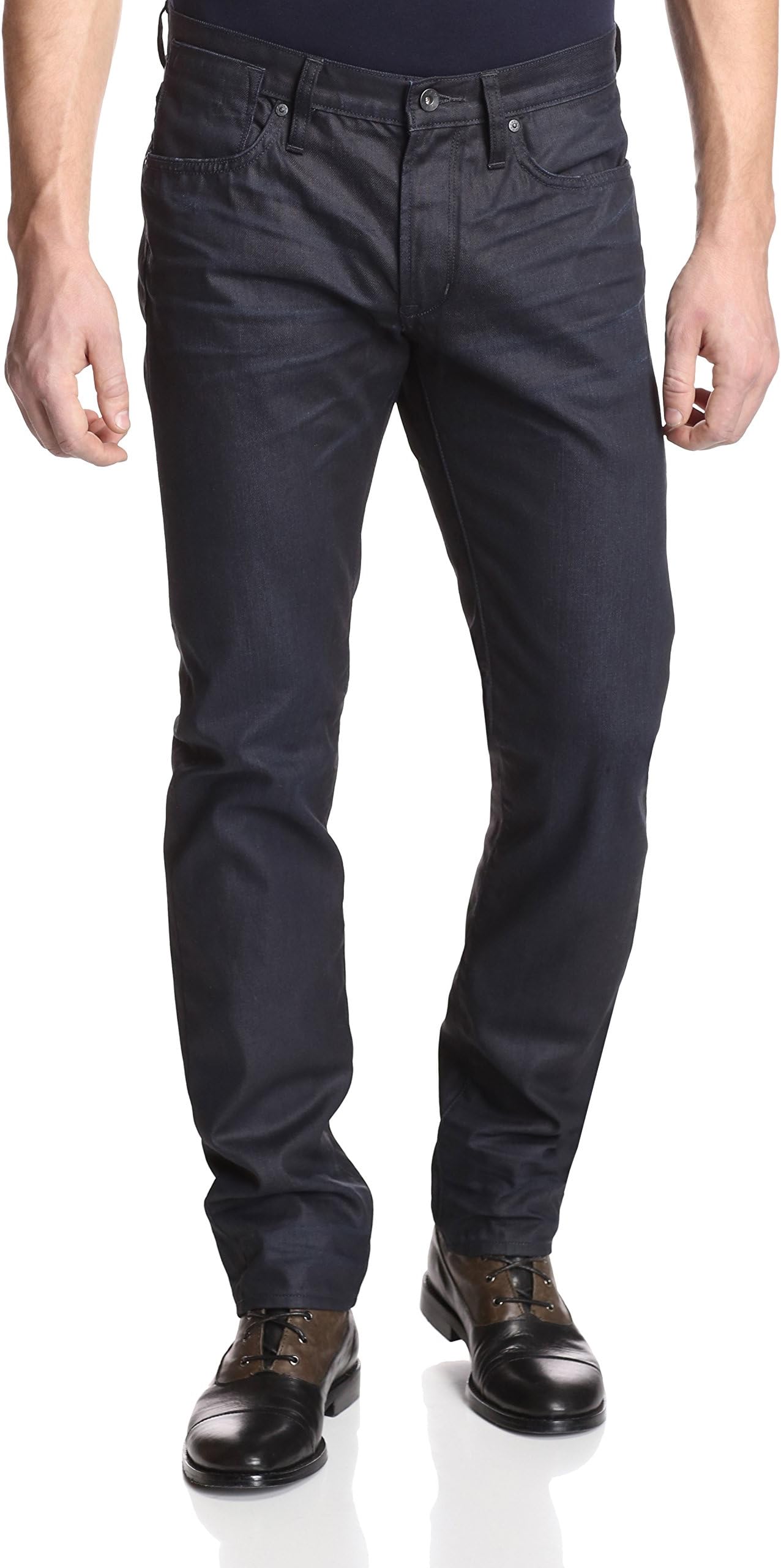 John Varvatos Star USA Men's Bowery V-Stitch Embroidery Jean