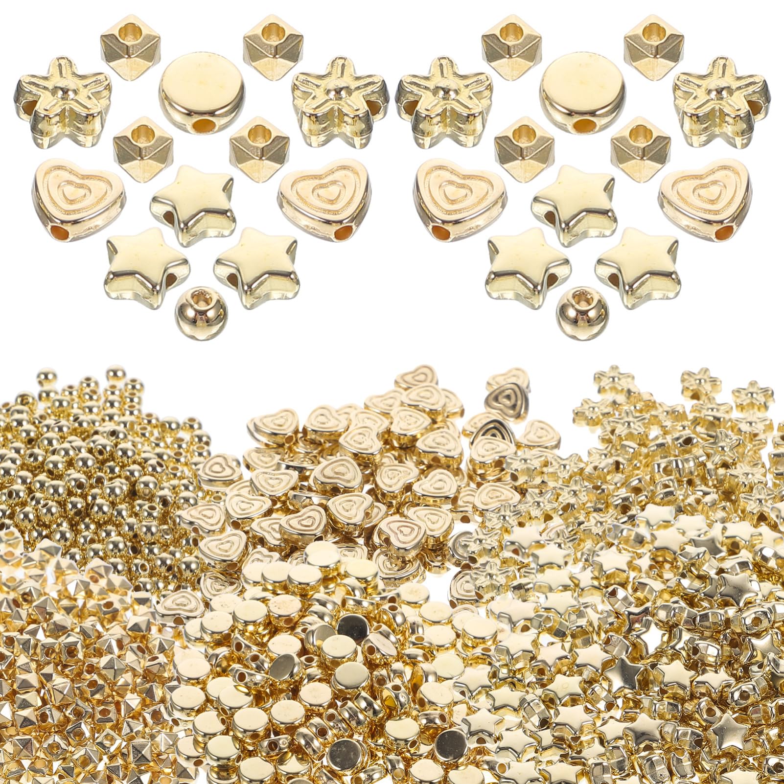 5 Juegos Suministros Para Hacer Joyas Diy Cuentas Sueltas Para Hacer Joyas Talón Beads for Bracelets Brazalete Cuentas Para Pulseras Pulsera De Cuentas Encantos 1200 Piezas * 5