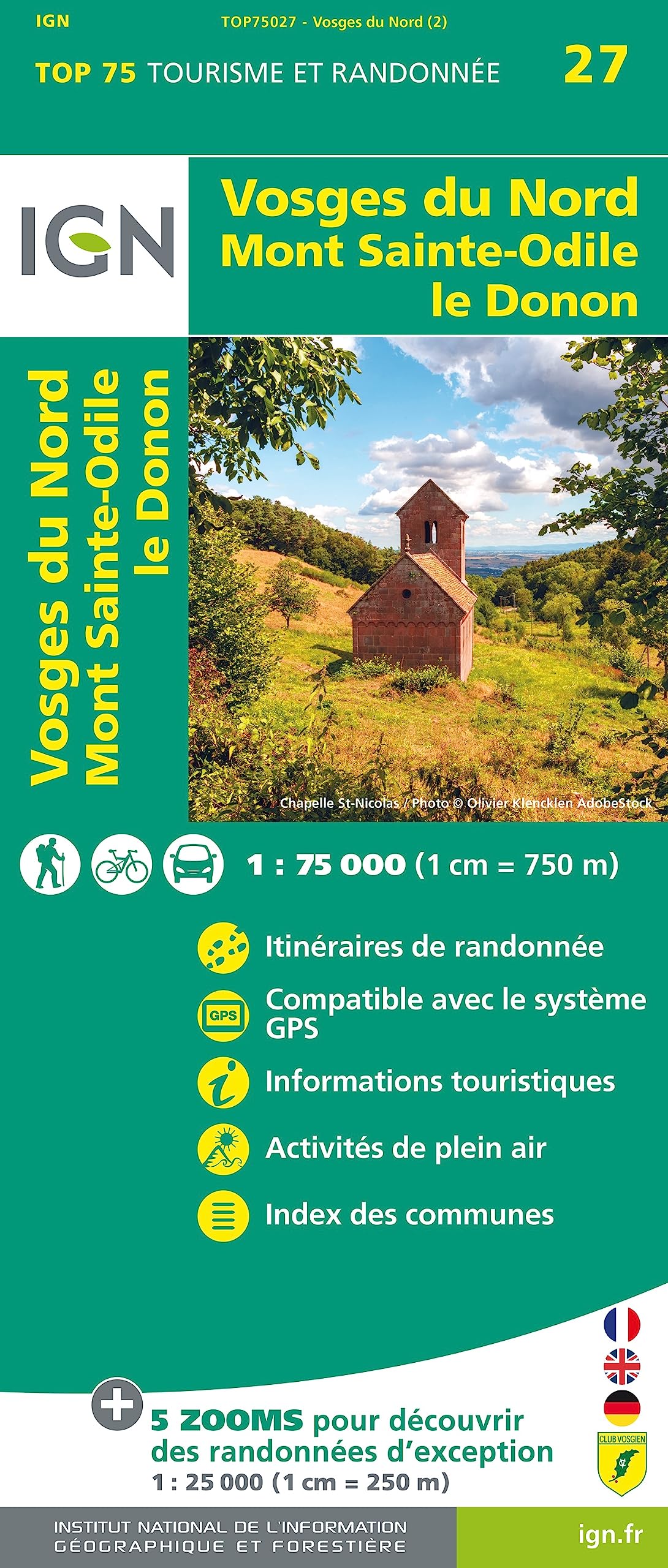 Vosges du Nord / Mont St-Odile / Le Donon: 75027 (TOP 75)