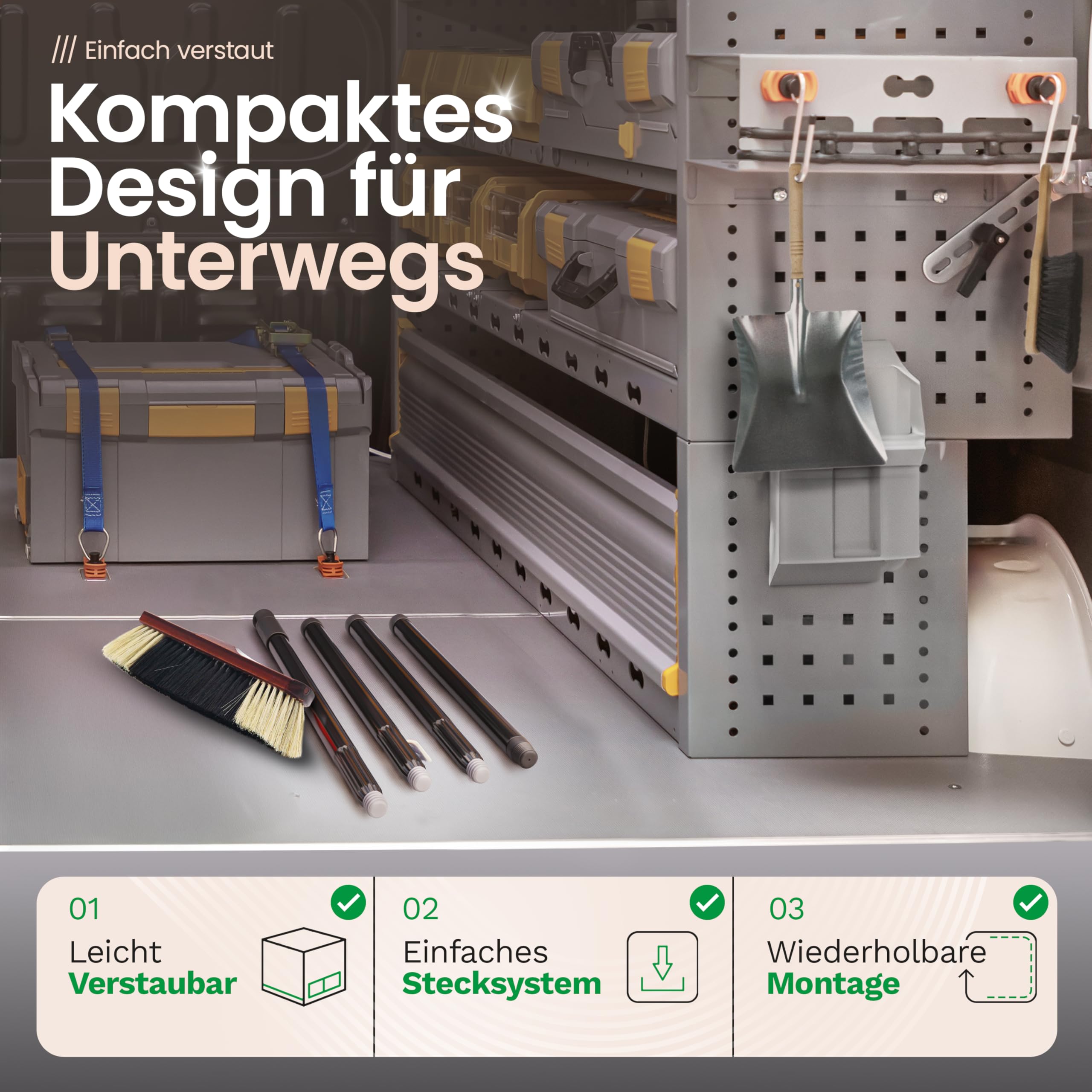 Novaliv 2X Zimmerbesen mit Stiel stabil ROSSHAAR Mischung Besen weiche Borsten Schrankbesen 4 TLG Steckstiel Gemischter Naturbesen Besen für Laminat und Parkett Rosshaarbesen Naturborsten Stubenbesen