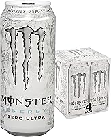 Vista 1 de Monster Energy Zero Ultra, latas de 16 onzas líquidas, paquete de 4
