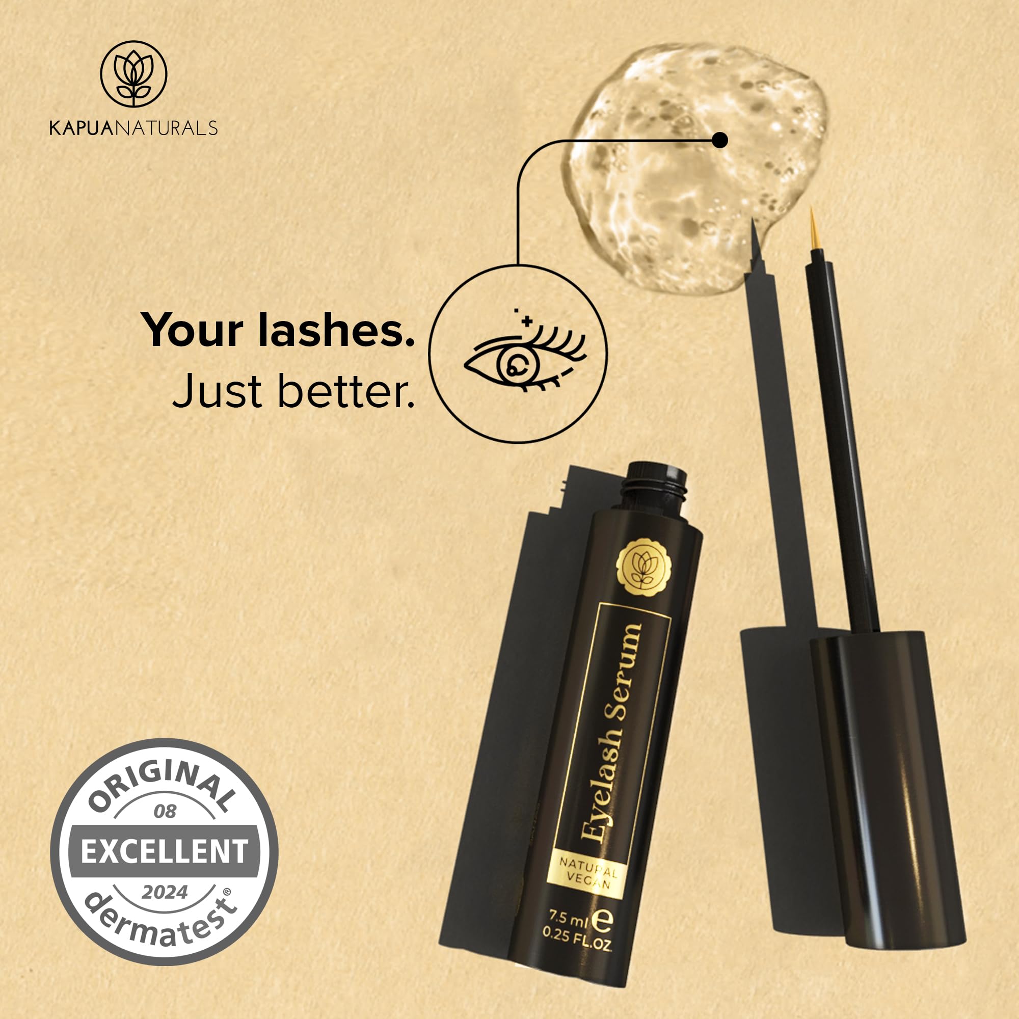 Organic Eyelash Serum • TEST WINNER • Lash Serum with Multi