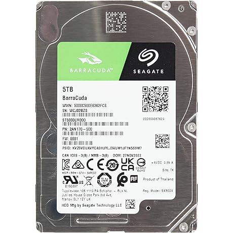Seagate Barracuda 2.5" 5TB SSHD for Nonstop Performance