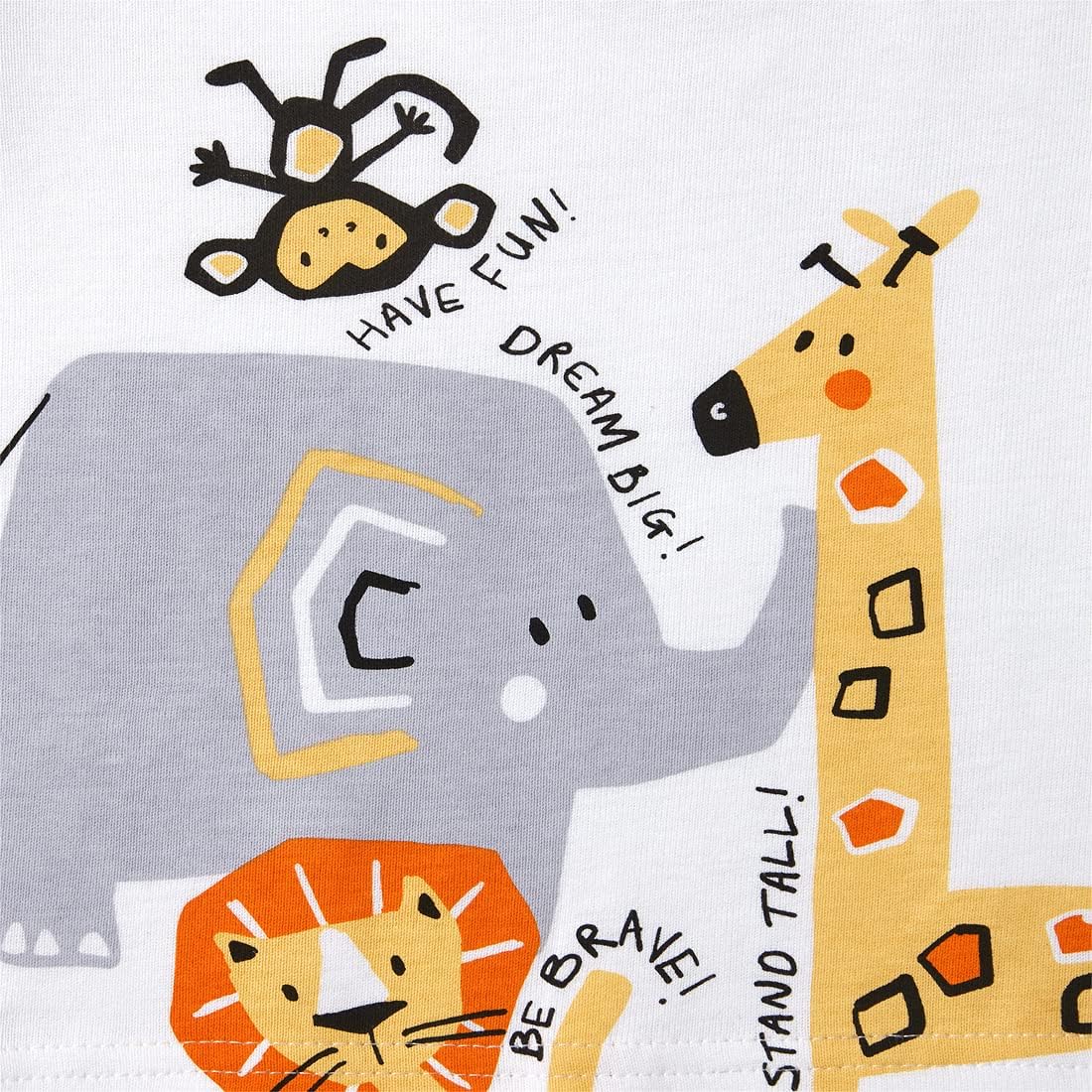 The Children's Place Baby and Toddler World Safari Snug Fit Cotton Pajamas 2-Pack