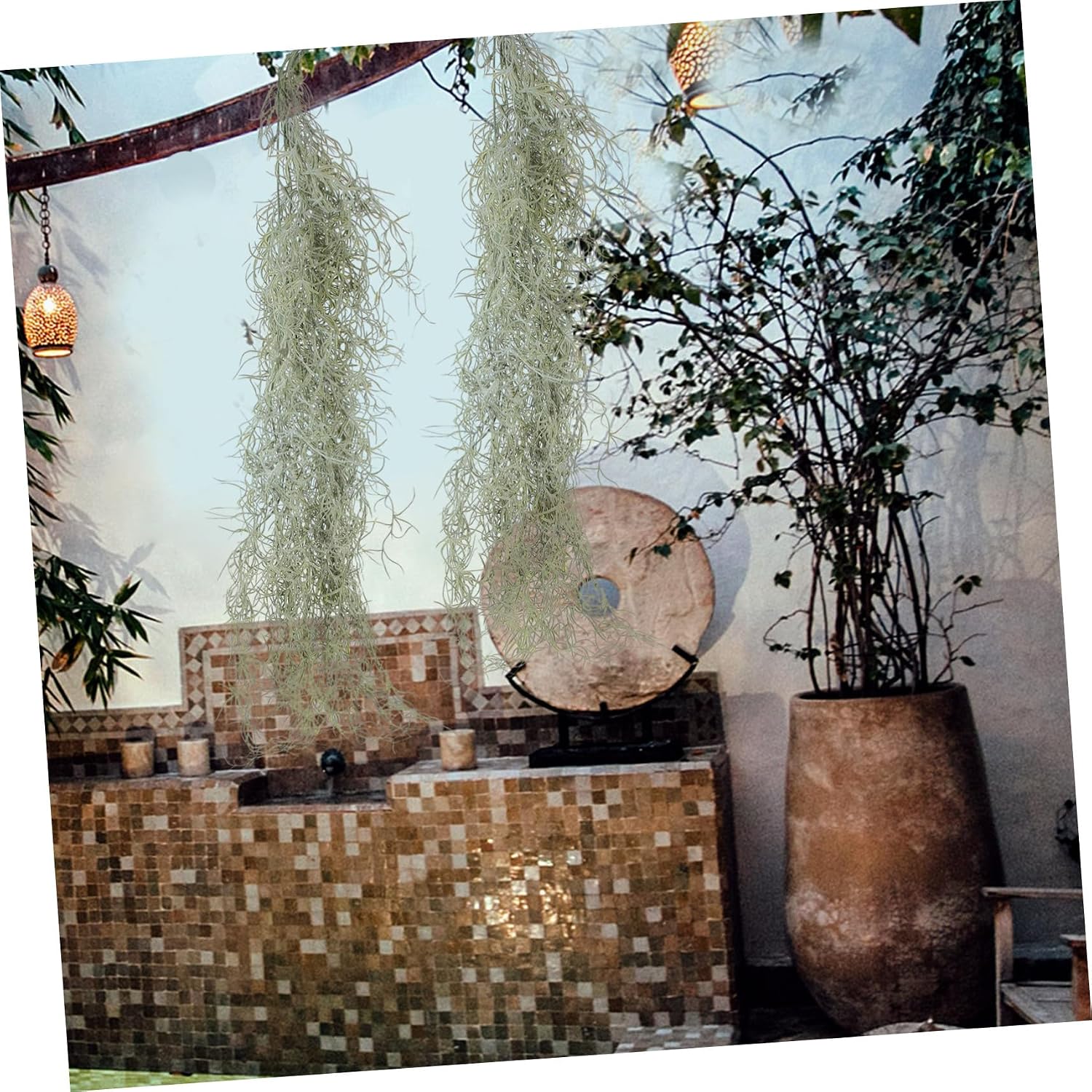 Moss Hanging Decor for Potted Plants Artificial Dried Moss for Micro-Landscape Home Decoration and Crafts Decorative for Weddings and Parties