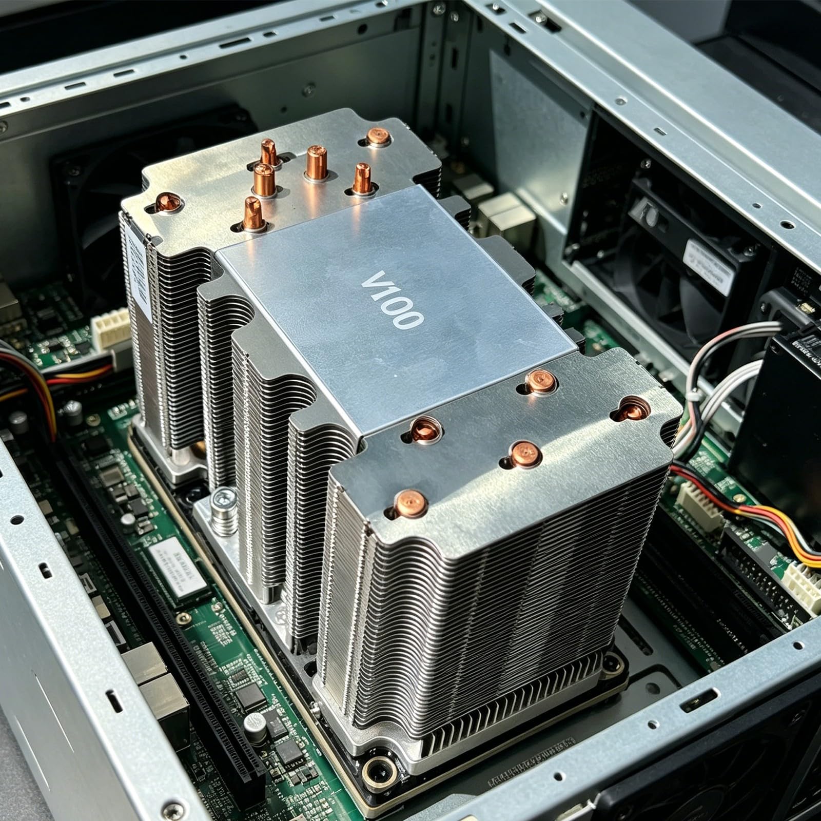 Componente di raffreddamento passivo GPU per V100 P100 SXM2 GPU, Metallo Dissipatore di calore Riparazione Assemblaggio Hardware Parte
