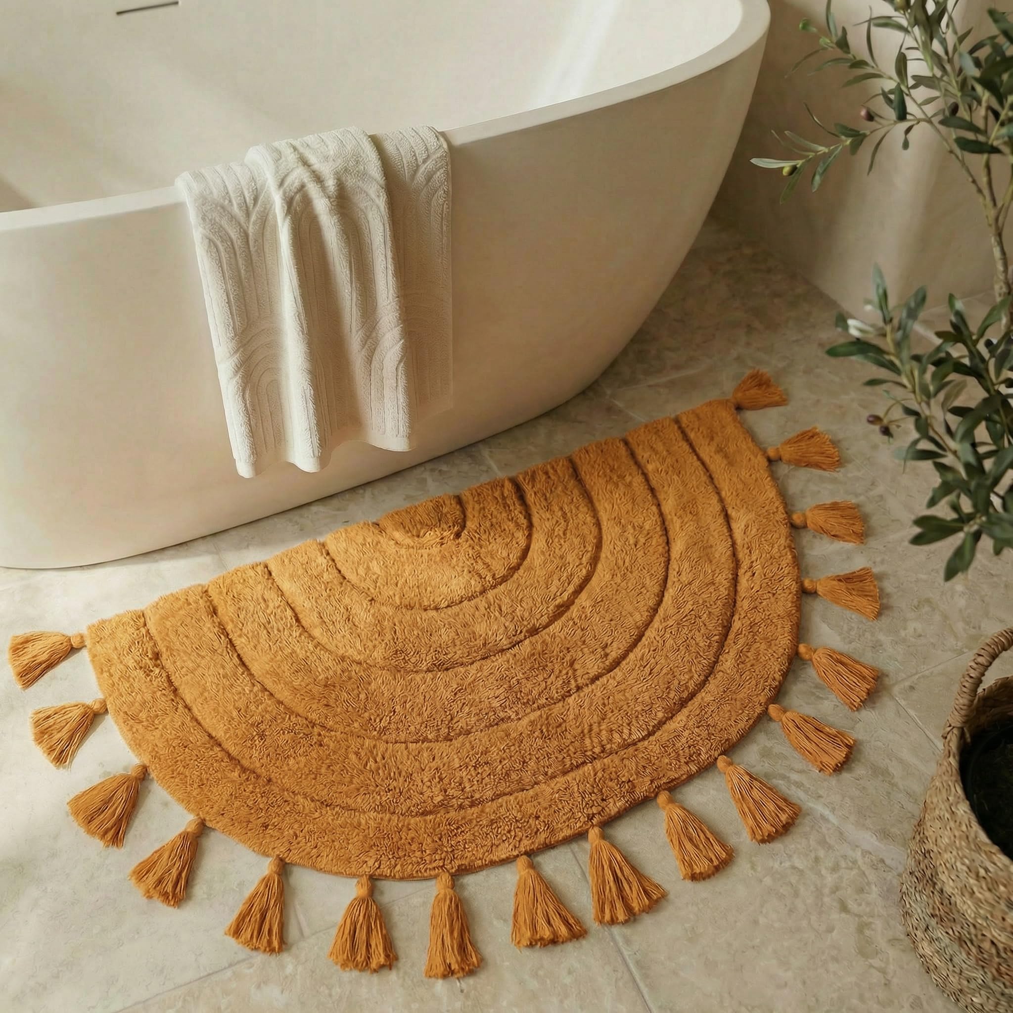KIBAGA Boho Half Circle Mat