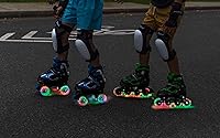 Vista 5 de MammyGol Adjustable Inline Skates for Kids Boys Girls Youth Beginner with Light up Wheels Ages 4-16