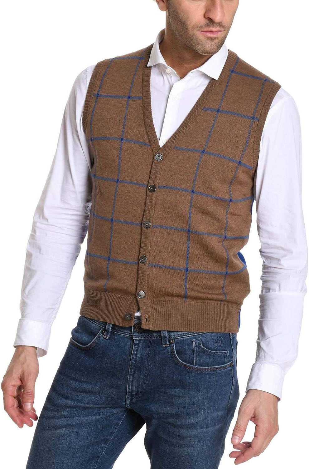 Gallo - Gilet - Uomo Marrone M : Amazon.it: Abbigliamento