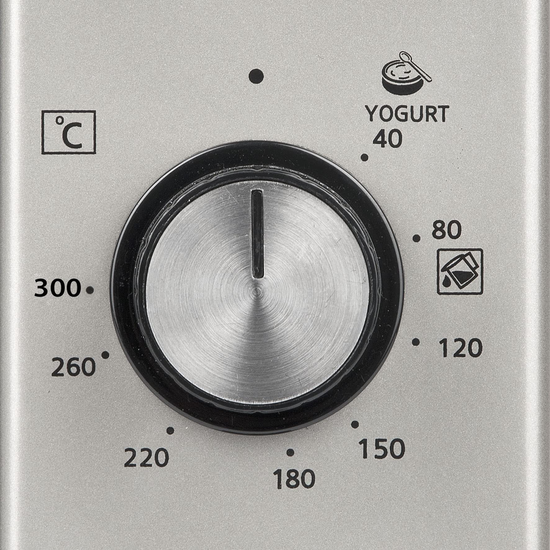 G3 Ferrari G10152 Rostò 37 Heißluftofen, 37 L, bis 300 °C, Doppelglas-Tür, Innenbeleuchtung, 1500 W, 90-Minuten-Timer, einstellbarer Thermostat, inklusive Zubehör, Silber/Schwarz