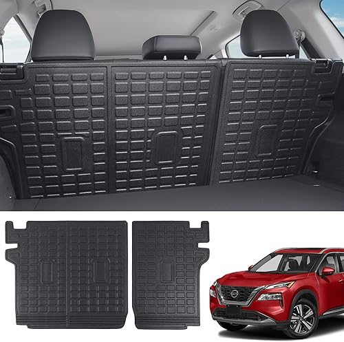 Xipoo Tapete de respaldo compatible con Nissan Rogue 2021-2023, tapete de carga de material TPE, repuesto para accesorios Nissan Rogue 2021-2023