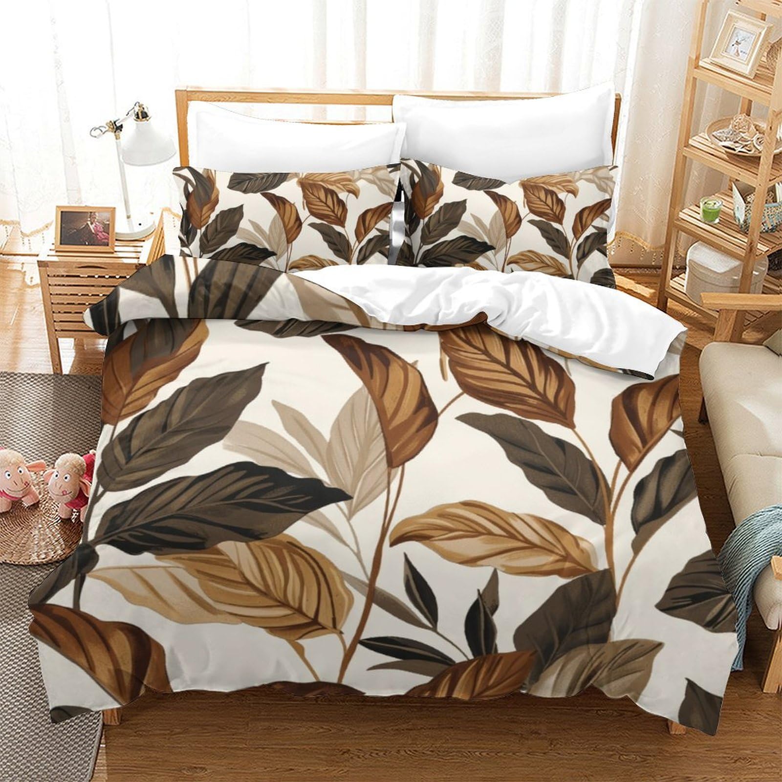 Housse de couette antibactérienne en microfibre contre les allergies lit