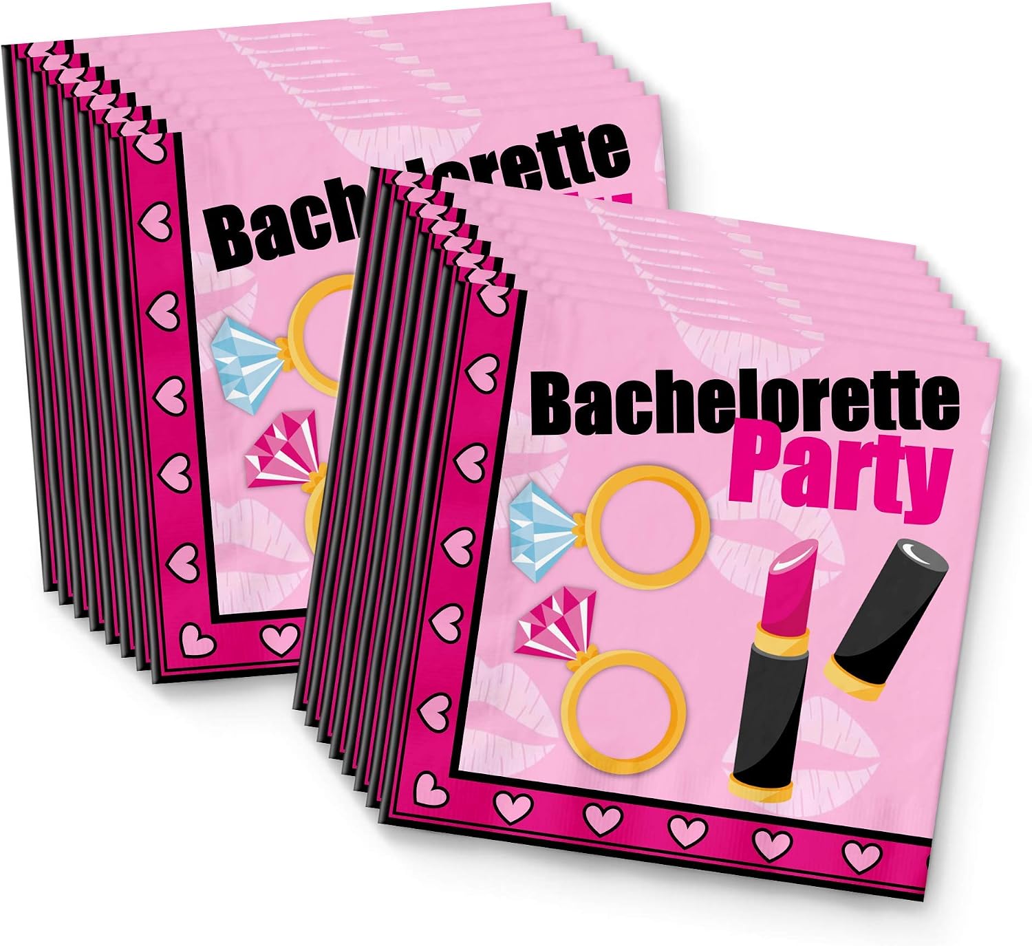 Bachelorette Party Girls Night Out Party Supplies Set Plates Napkins Cups Tableware Kit for 16