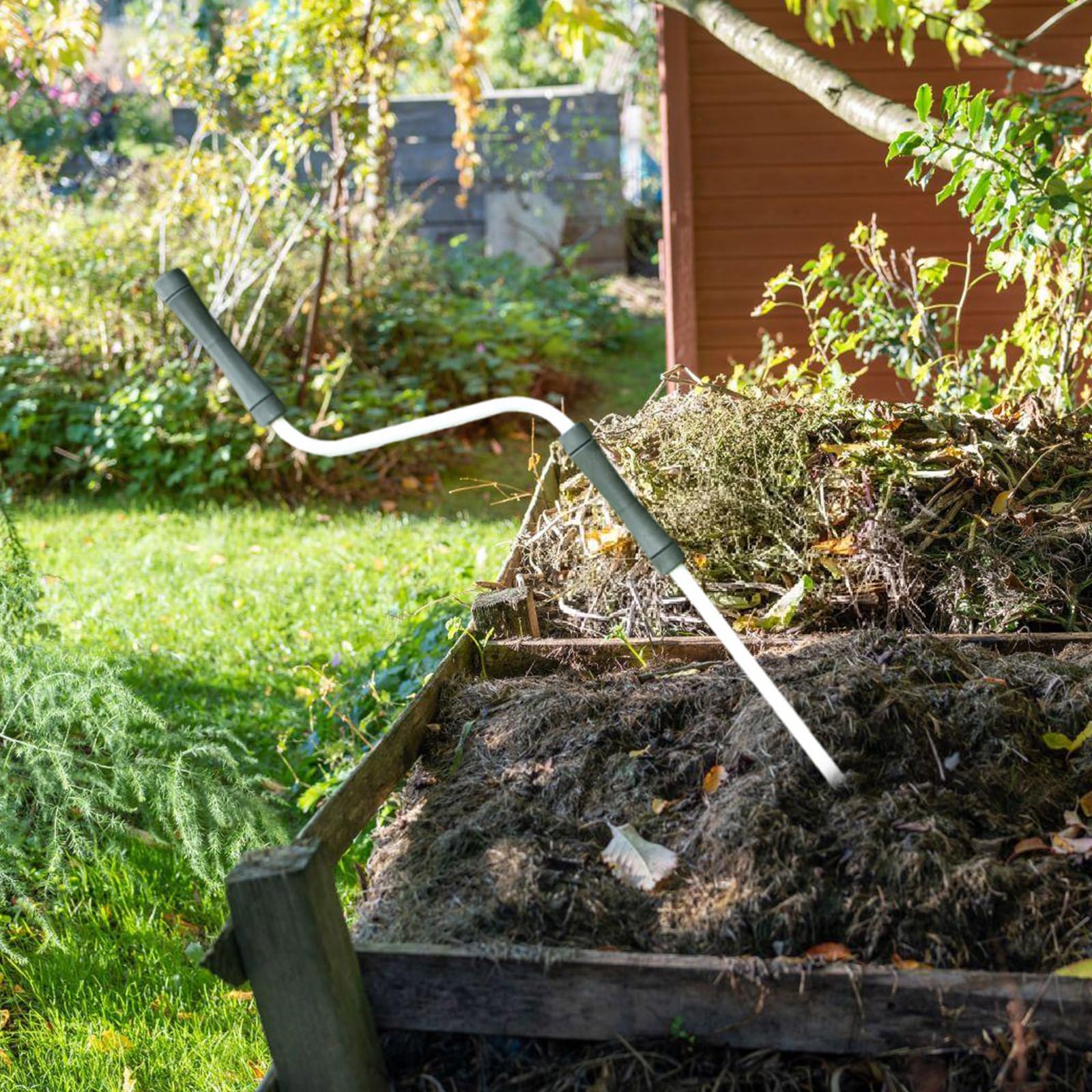 Expert Outil Pivoteur Humus en Acier avec Mécanisme de Rotation Renforcé pour Aérateur de Compost