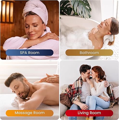 Miniatura 6 de Paquete de 5 unidades de cera perfumada, 30 cubos en total, juego de regalo para derretir cera de soja de otoño, cera no tóxica, cera perfumada de