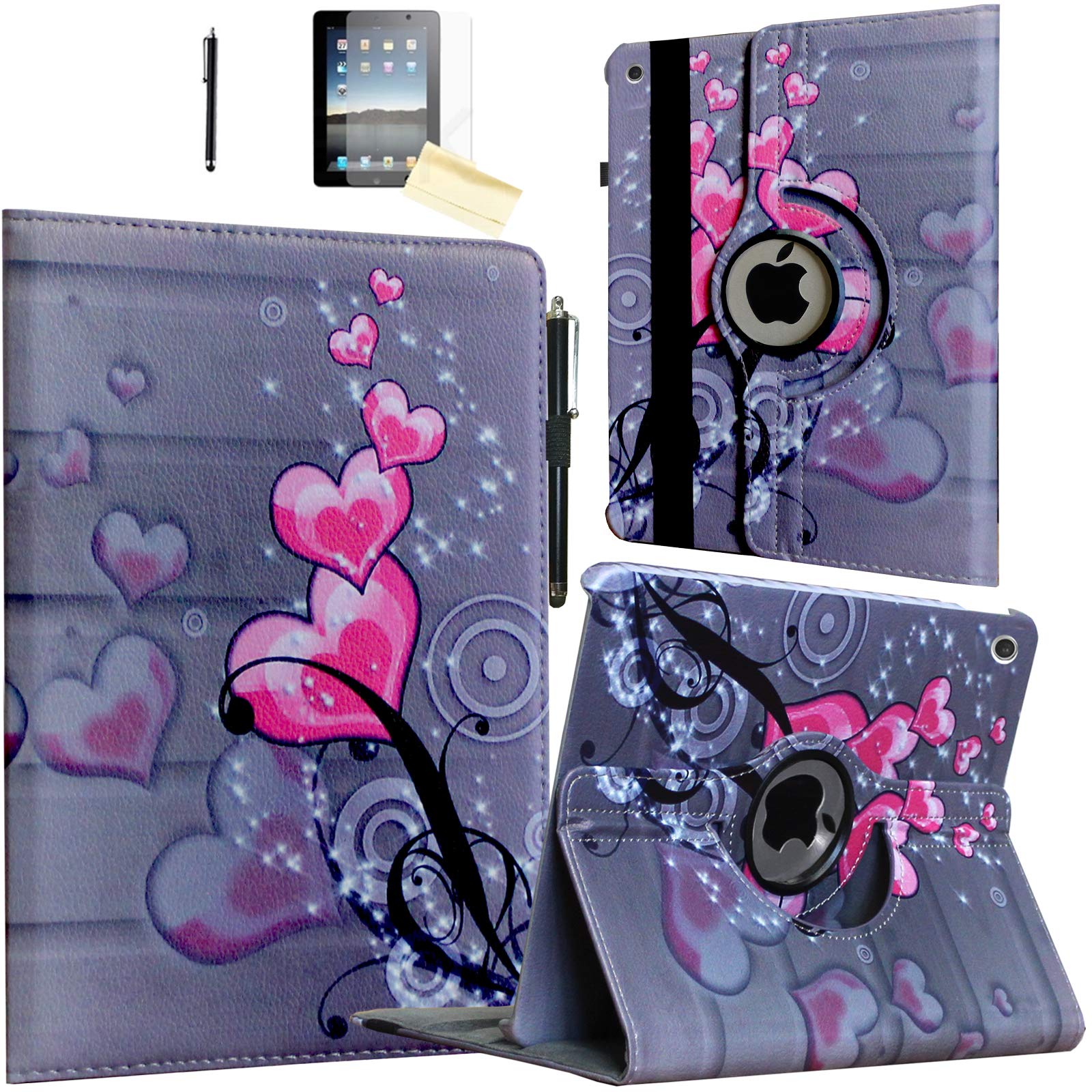 JYtrend Case for 2019 iPad 10.2 inch, for iPad 7th Generation, Rotating Stand Smart Magnetic Auto Wake Up/Sleep Cover for Model A2197 A2200 A2198