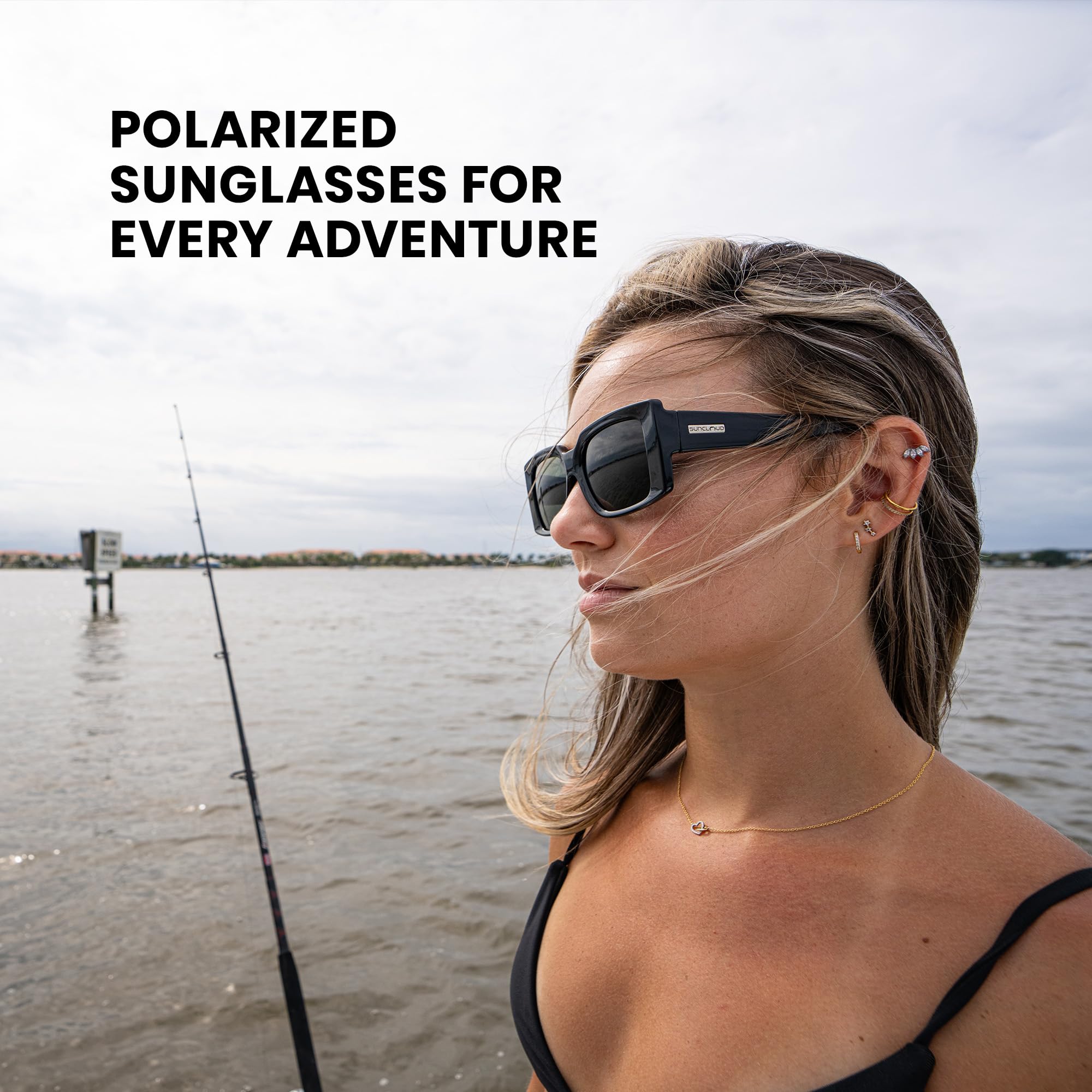 Suncloud Astoria Polarisierte Sonnenbrille - 100% UV-Schutz - Bequeme Passform, Trendiges Design - Für Damen & Herren