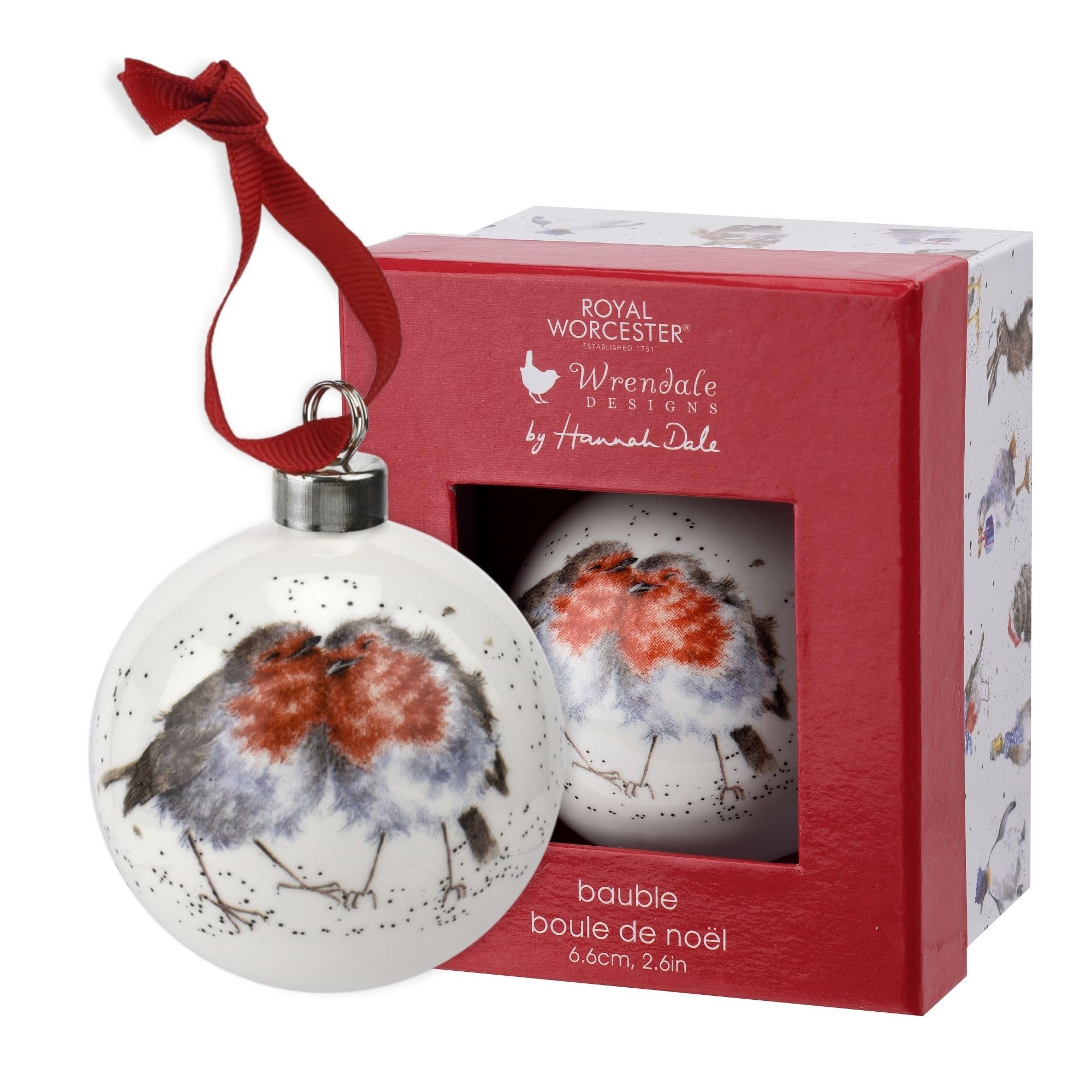 Portmeirion Retro-Tri Color Home & Gifts Bauble, Multi-Coloured,Wnpe79011-Xg