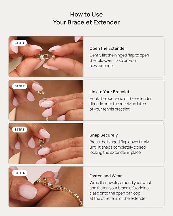 PAVOI Bracelet Jewelry Accessories, 14K Gold Plated, Yellow Gold by PAVOI - Used condition - Image 4