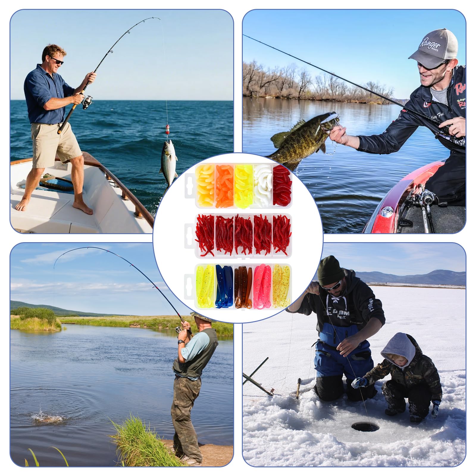 LEURRE DE PÊCHE, Ver Terre Artificiel, Vers En Plastique
