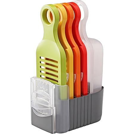 Amazon Co Jp 愛工業 Aikogyo 野菜調理器セット おろし 薄切り 千六本 細千切り プロテクター 受け器 スタンド ホーム キッチン