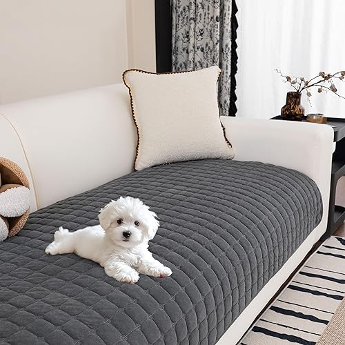 MYSKY HOME Funda para sofá, funda lavable para perros, funda para sofá modular, funda protectora antideslizante para sofá de 4 cojines, fundas