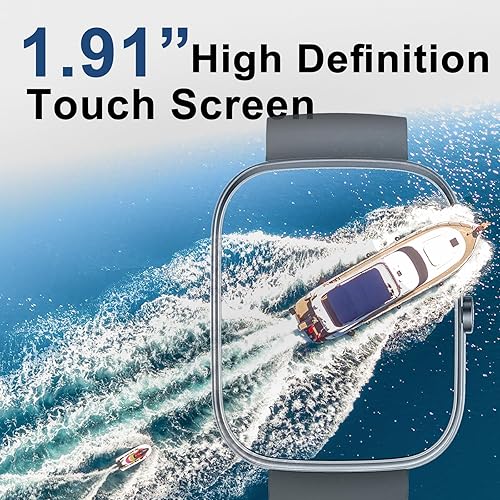 Miniatura 2 de Reloj inteligente para hombres y mujeres (respuestahacer llamadas), nuevo reloj inteligente HD de 1.91 pulgadas, reloj de fitness con más de 120