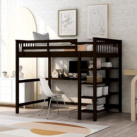 king single loft beds