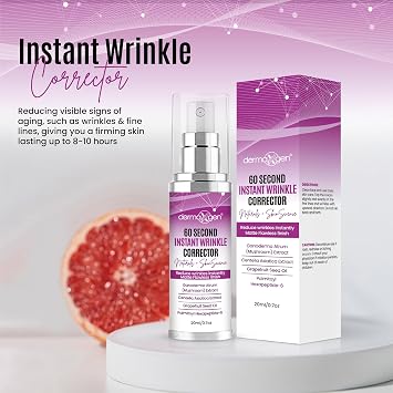 Instant Face Lift & Wrinkle Remover: Age-Defying Organic Peptide Spray, Skin Tightening (0.7 fl Oz/20ml)
