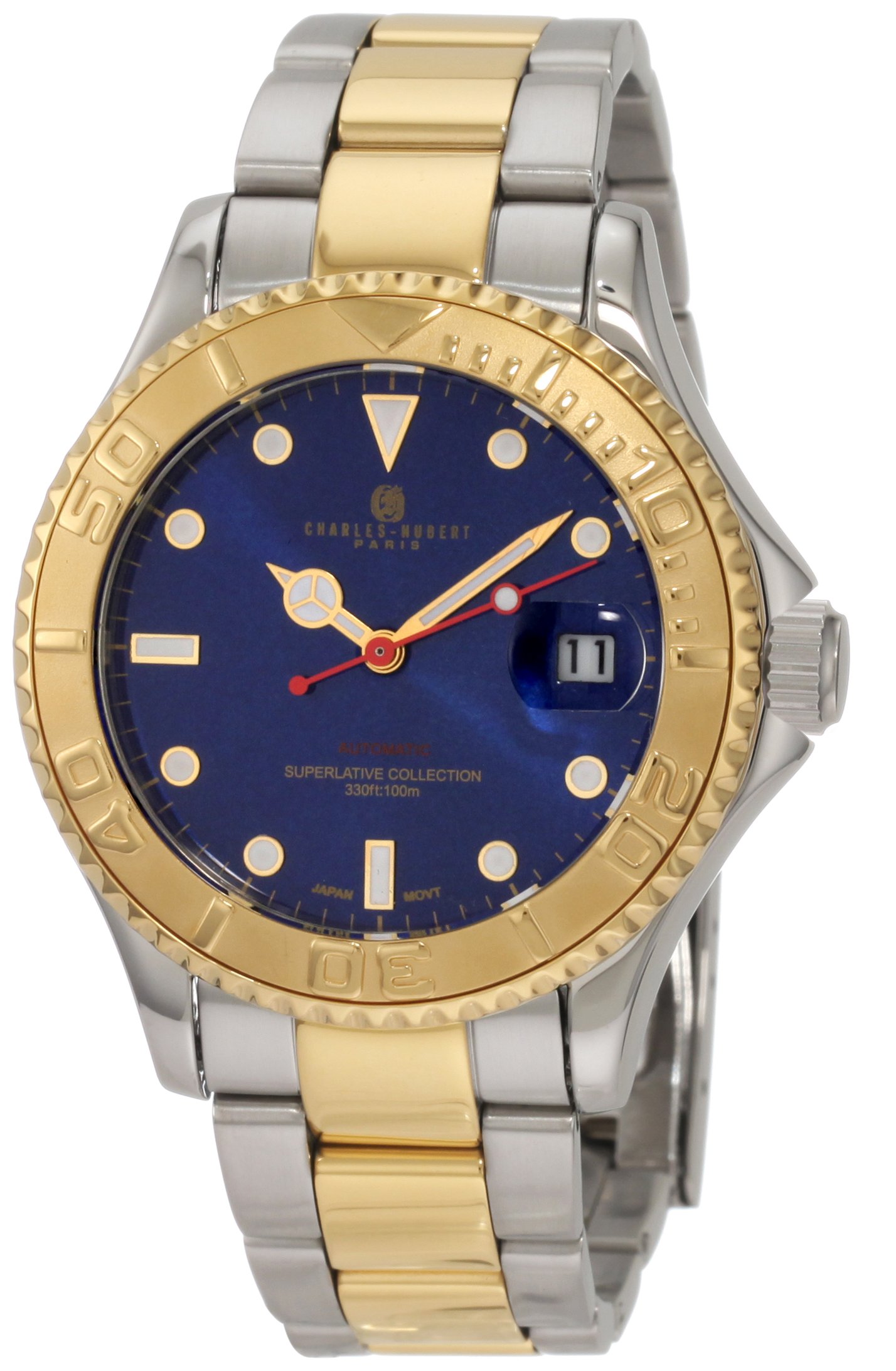 Charles-Hubert, ParisCharles-Hubert, Paris Men's 3514-E Premium Collection Two-Tone Stainless Steel Automatic Watch