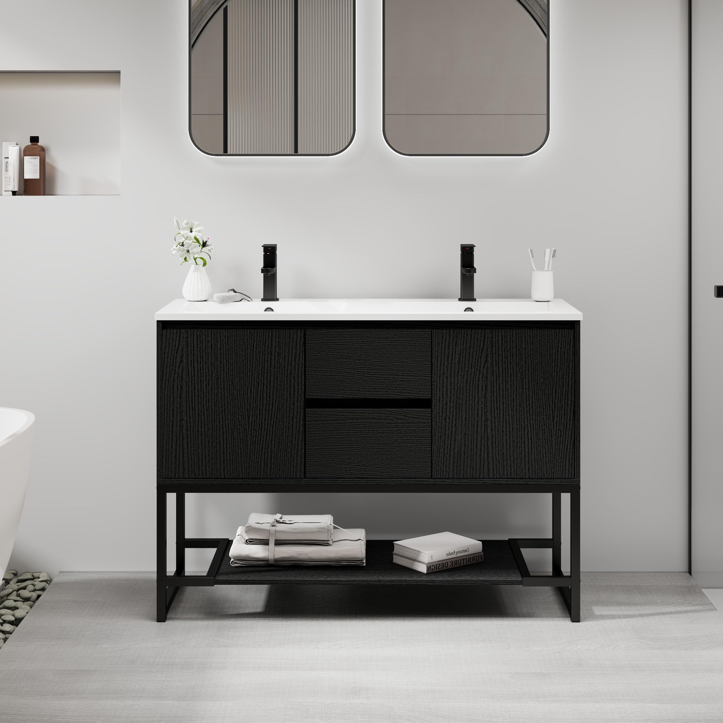 LUCKWIND 48 Metal Framed Vanity