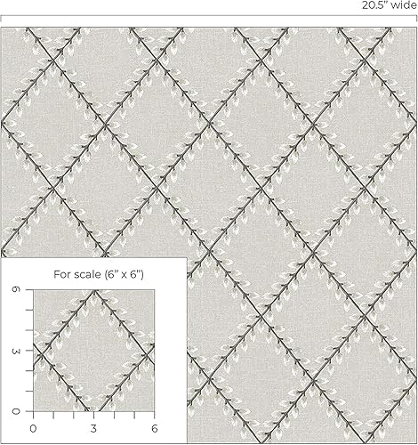 Miniatura 7 de Surface Style - Papel tapiz para despegar y pegar, papel tapiz botánico para dormitorio, tocador, cocina, vinilo, cobertura de 30.75 pies cuadrados