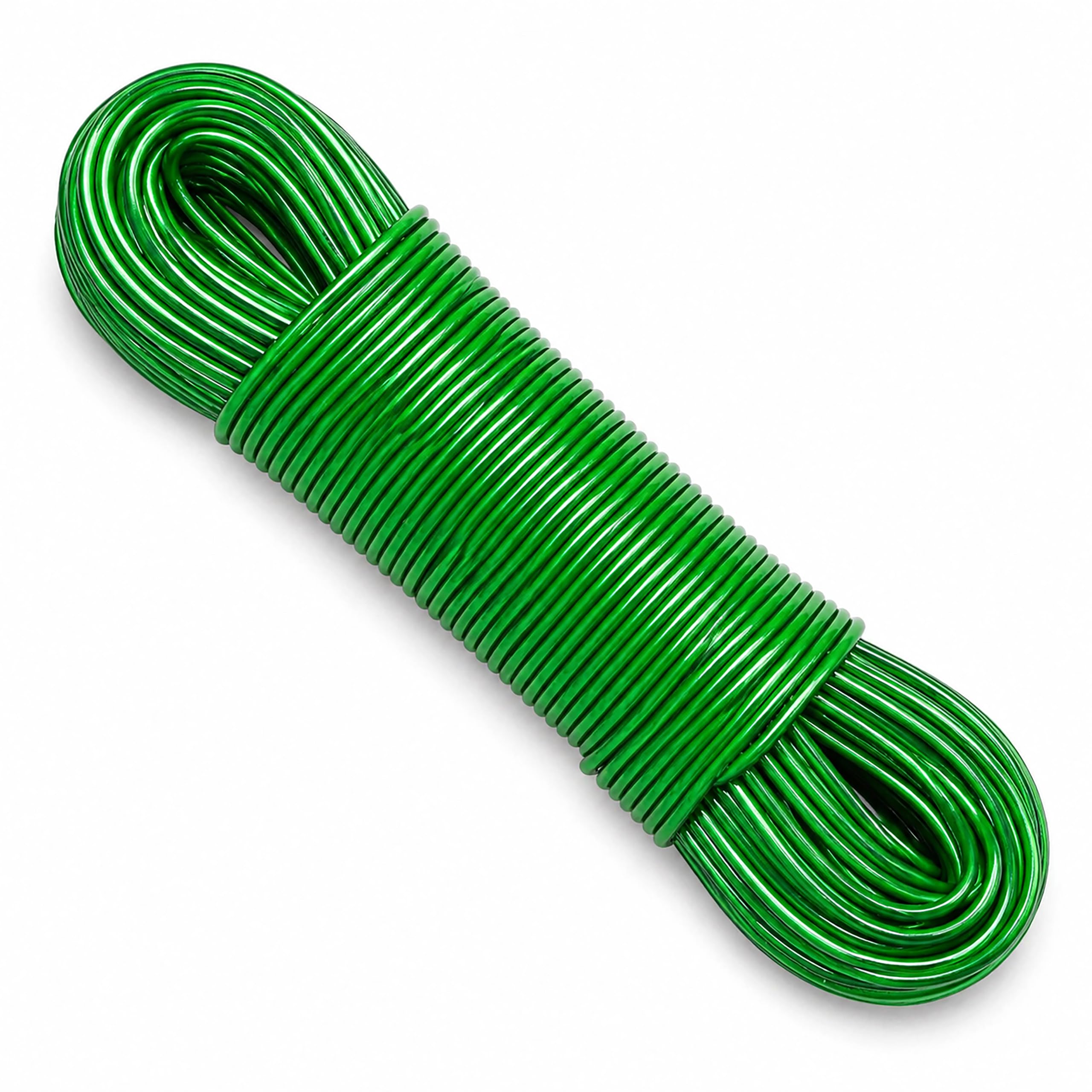 CrazyGadget® 50m Steel Core Thick Strong Garden Outdoor Laundry Washing Cloth Line Plastic PVC Rope (x1)