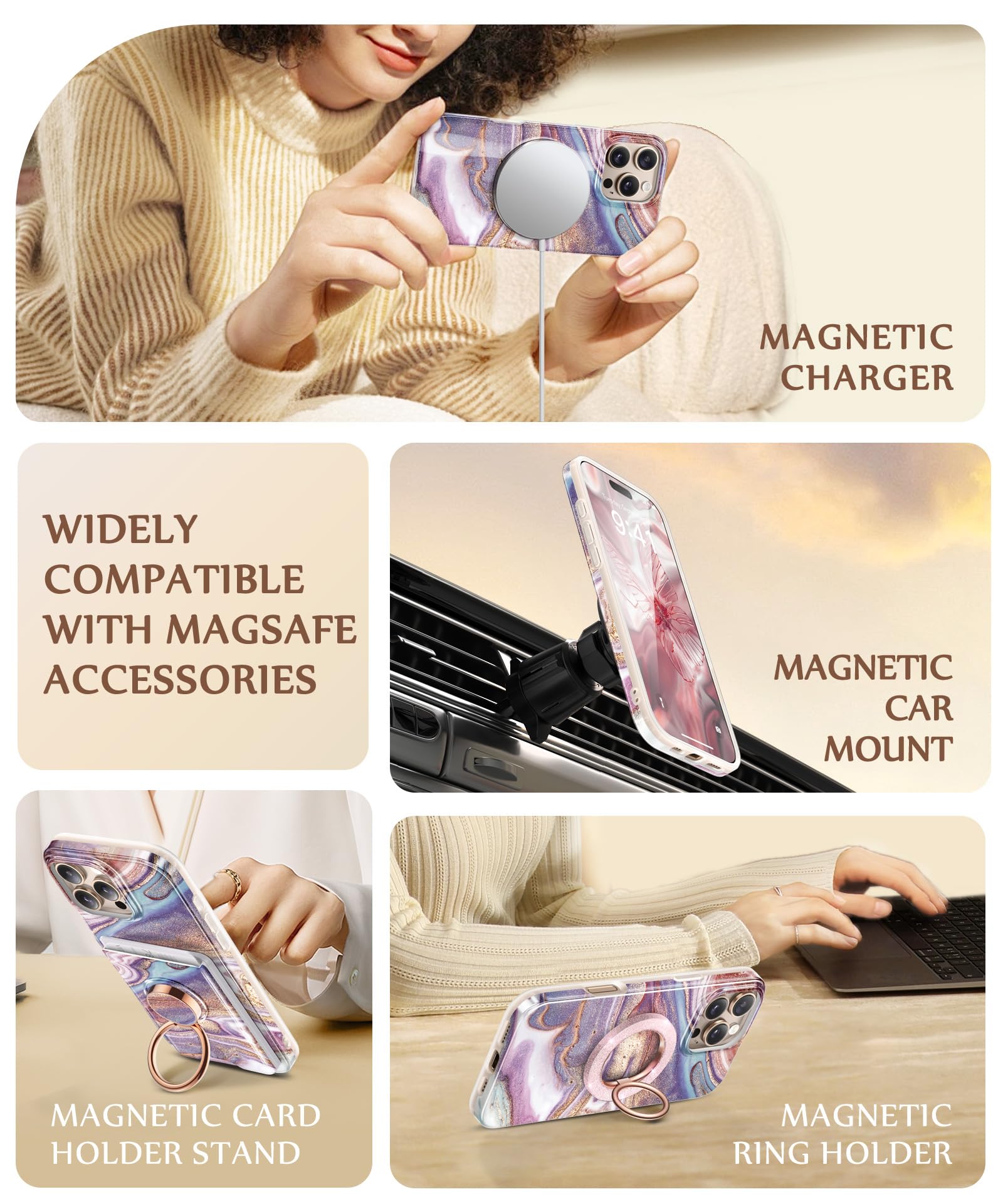 GVIEWIN Compatible with iPhone 16 Pro Case - Image 4