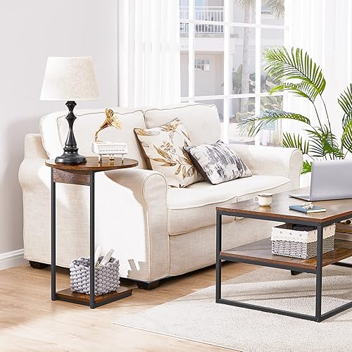 Miniatura 4 de WOHOMO Escritorio para computadora Floding y mesa auxiliar C