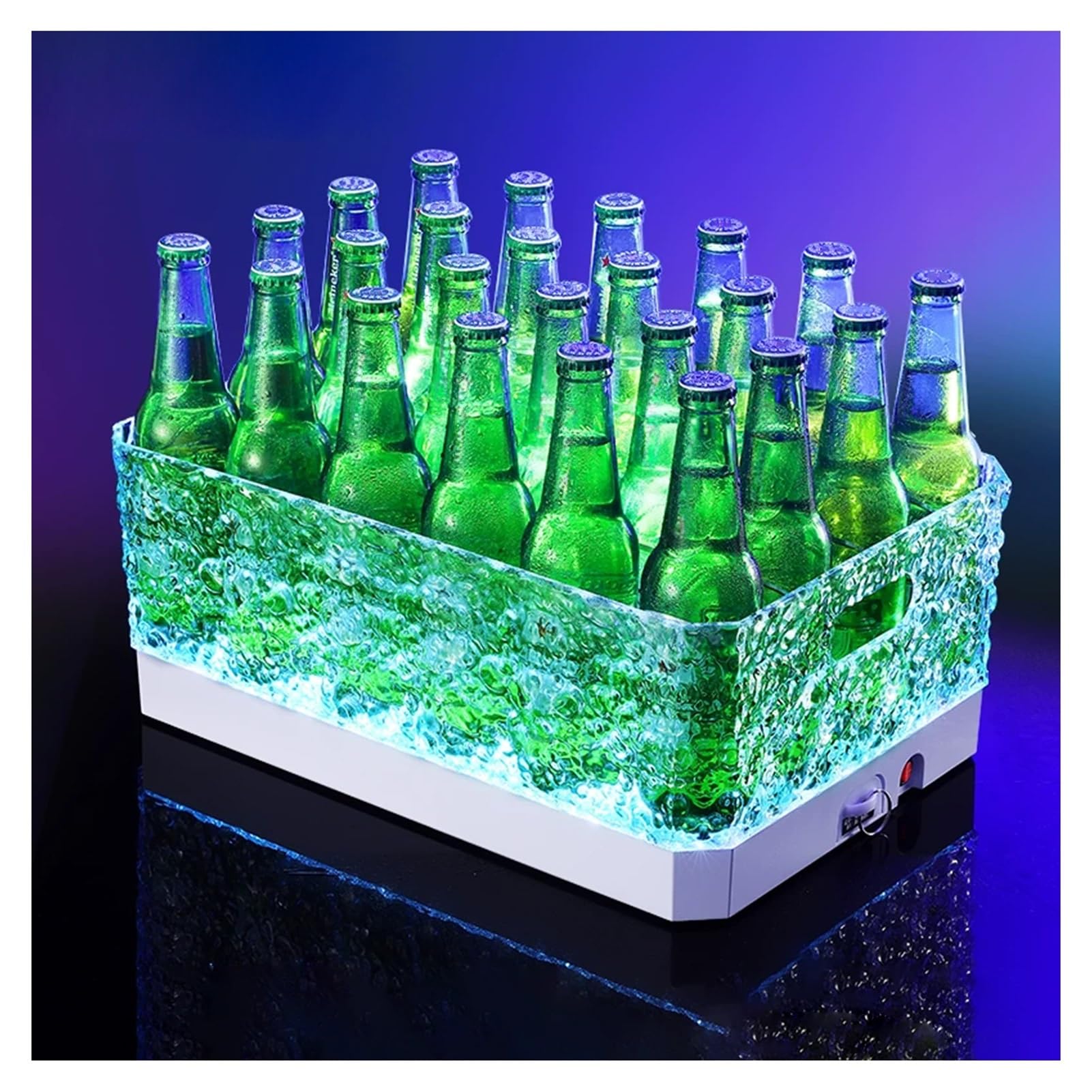 Cubitera LED grande y recargable ideal para regalar en bodas 1