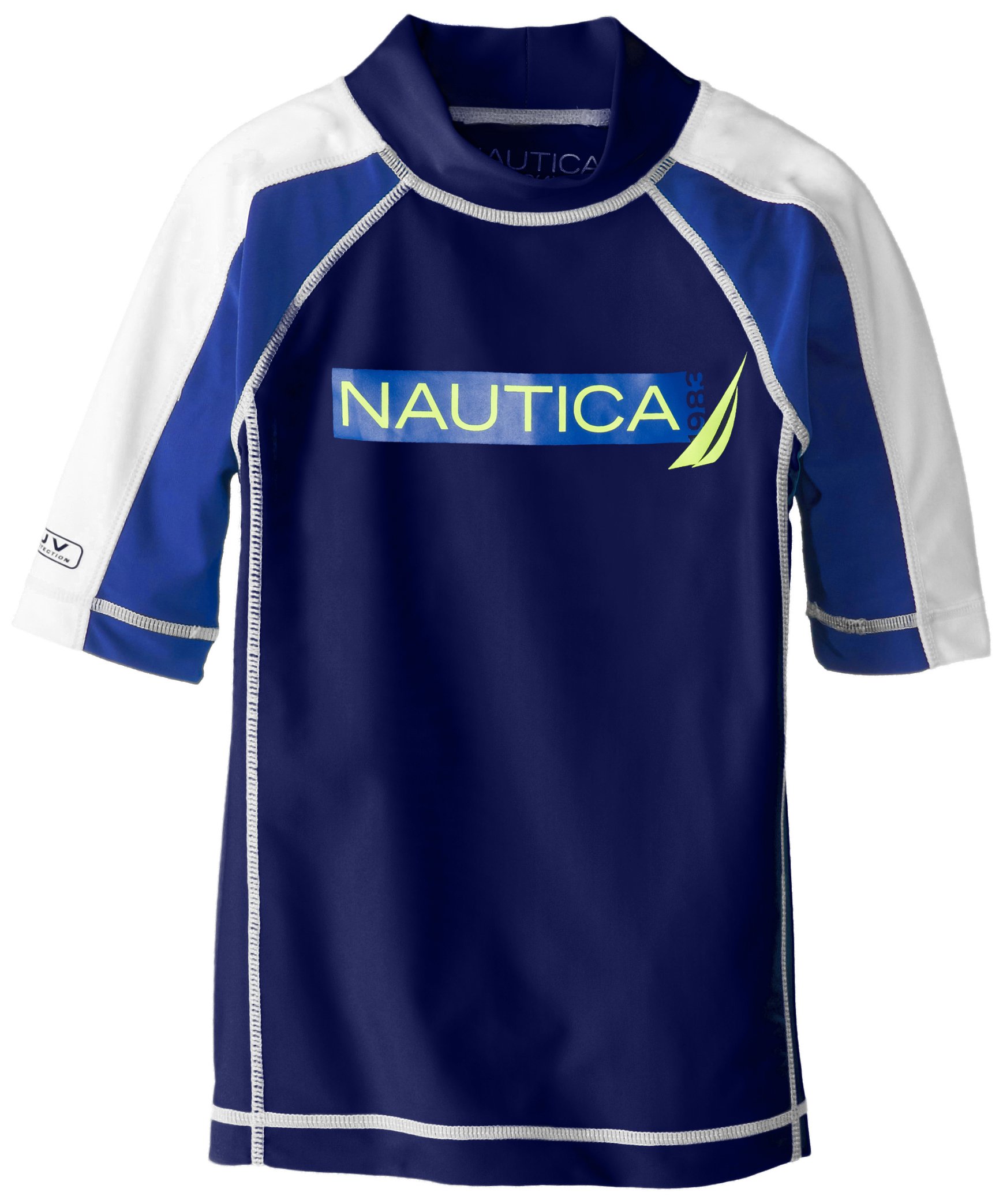 Nautica Boys' Color-Blocked Rashguard Top