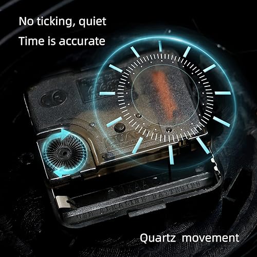 Miniatura 3 de YOUKI Decoración de pared de metal para motocicleta, relojes de estante de escritorio, sin tictac, funciona con pilas, idea de regalo decorativa