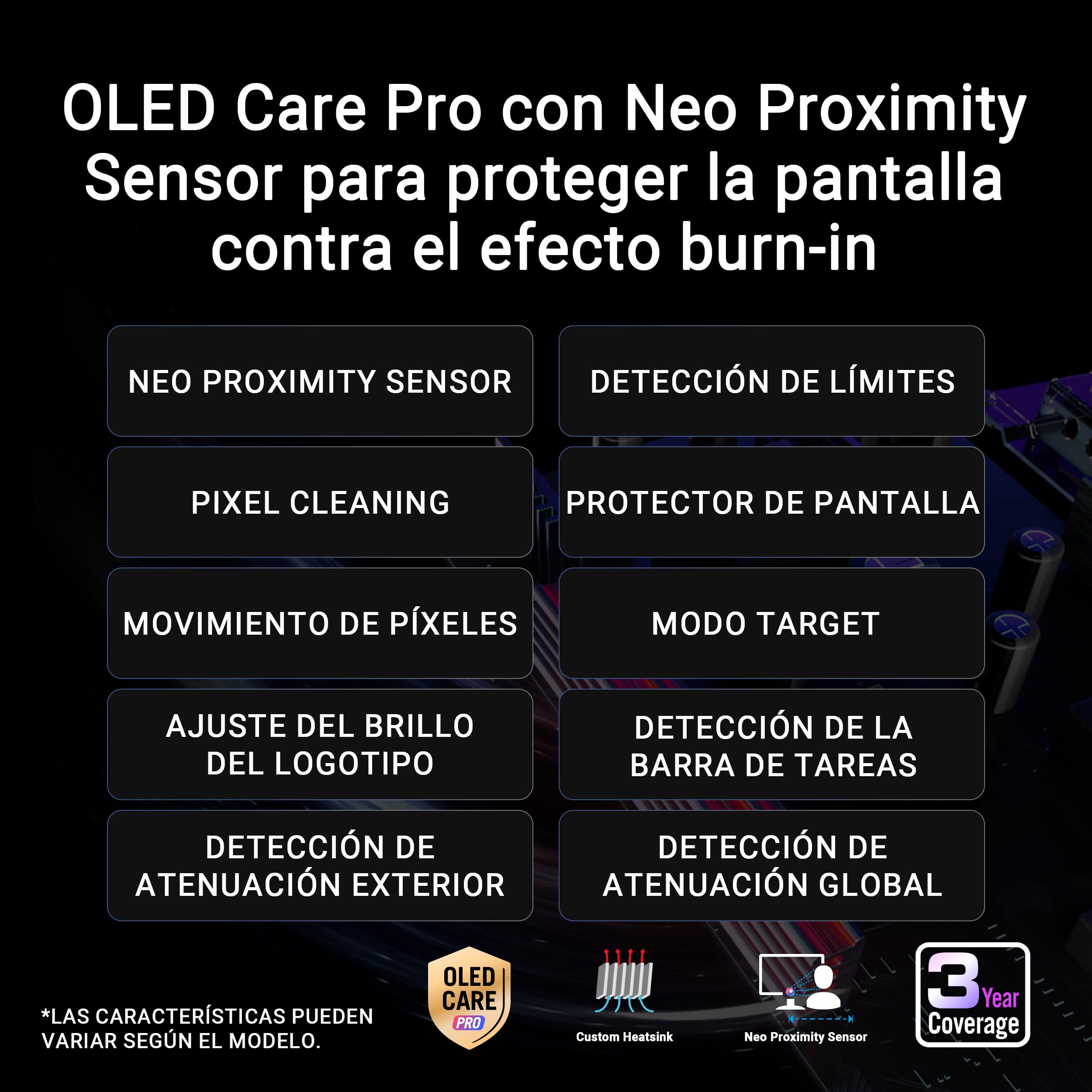 ASUS ROG Swift OLED PG34WCDN - Monitor Gaming QD-OLED de 34" con película BlackShield, 360Hz, 0,03ms, G-Sync, Neo Proximity Sensor, DisplayHDR 500 True Black, DP 2.1a, HDMI 2.1 y USB-C