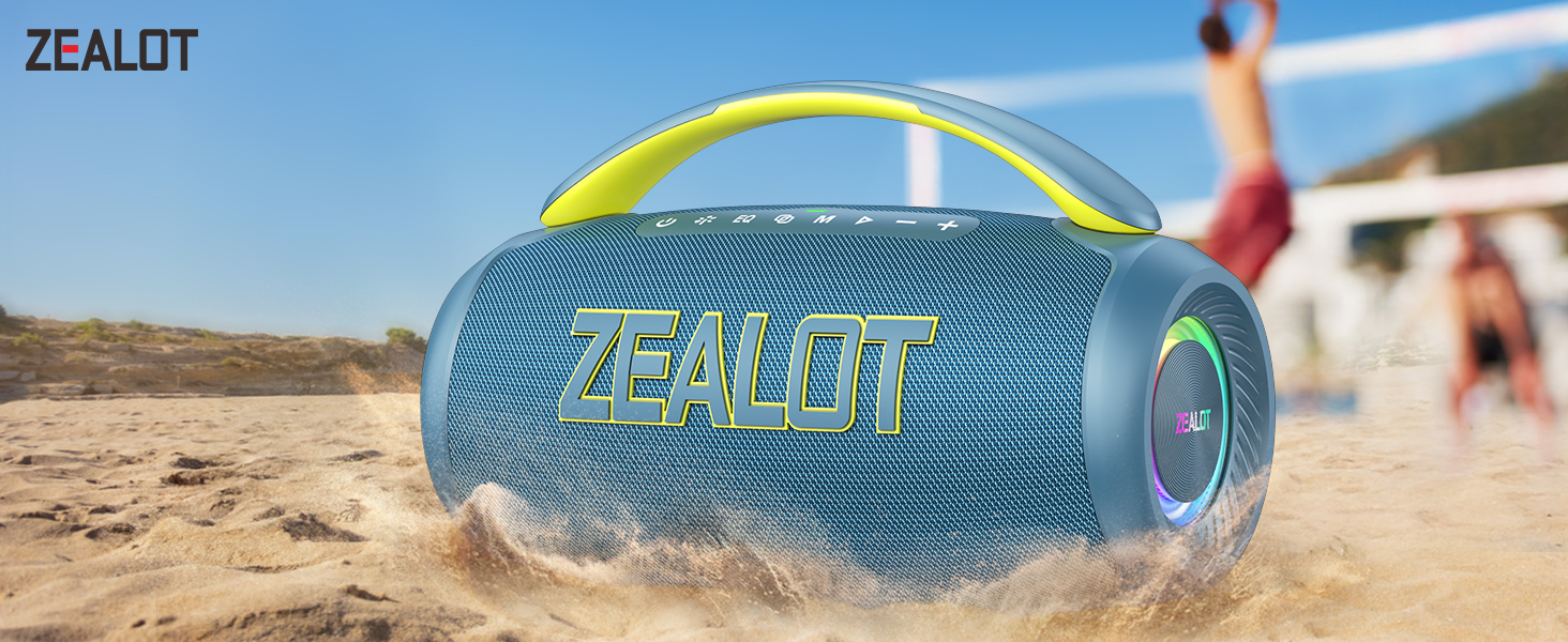 Amazon.com: ZEALOT Portable Bluetooth Speaker, 80W Peak Waterproof
