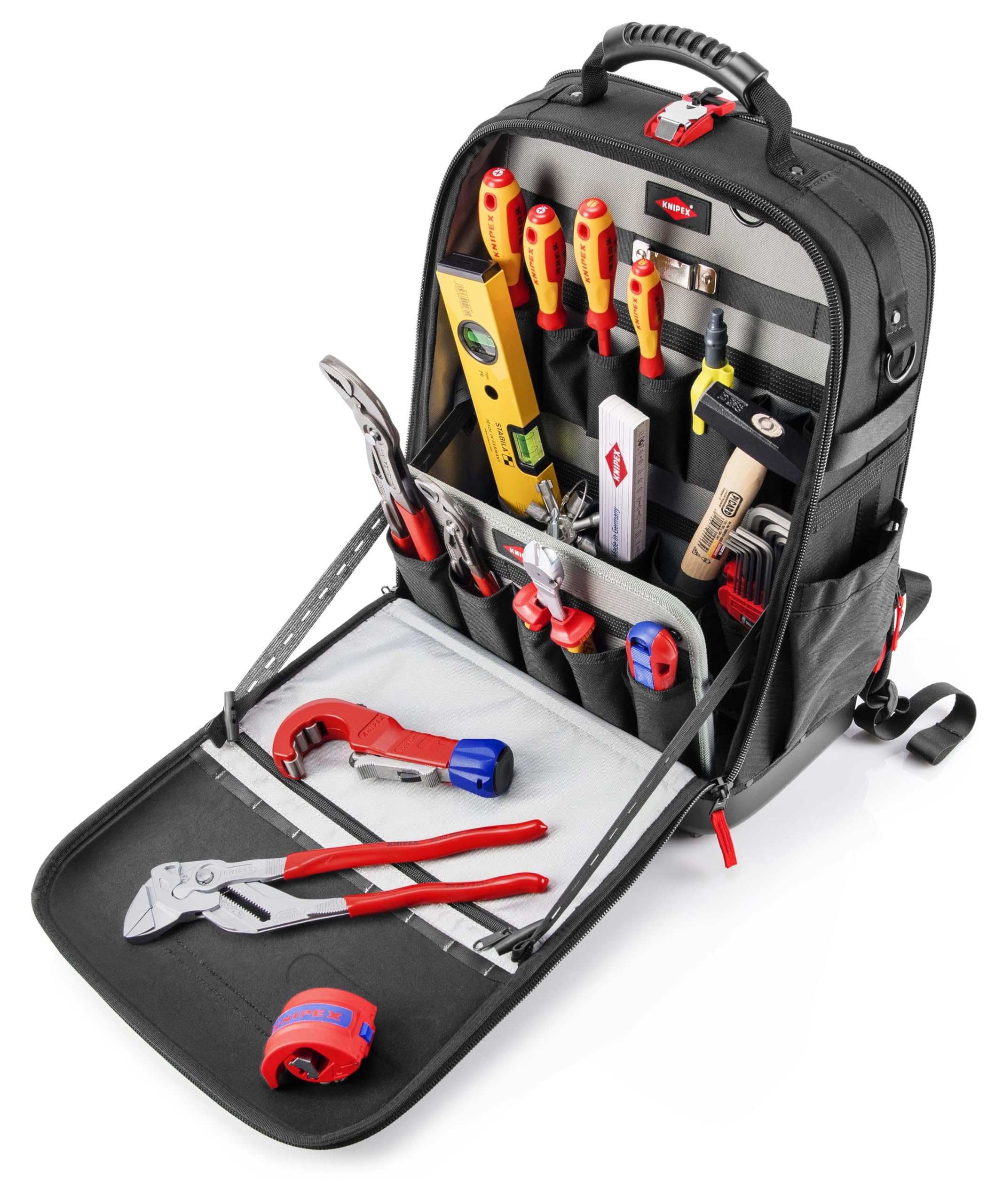 KNIPEX Werkzeugrucksack Modular X18 Sanitär 17-teilig 530 mm