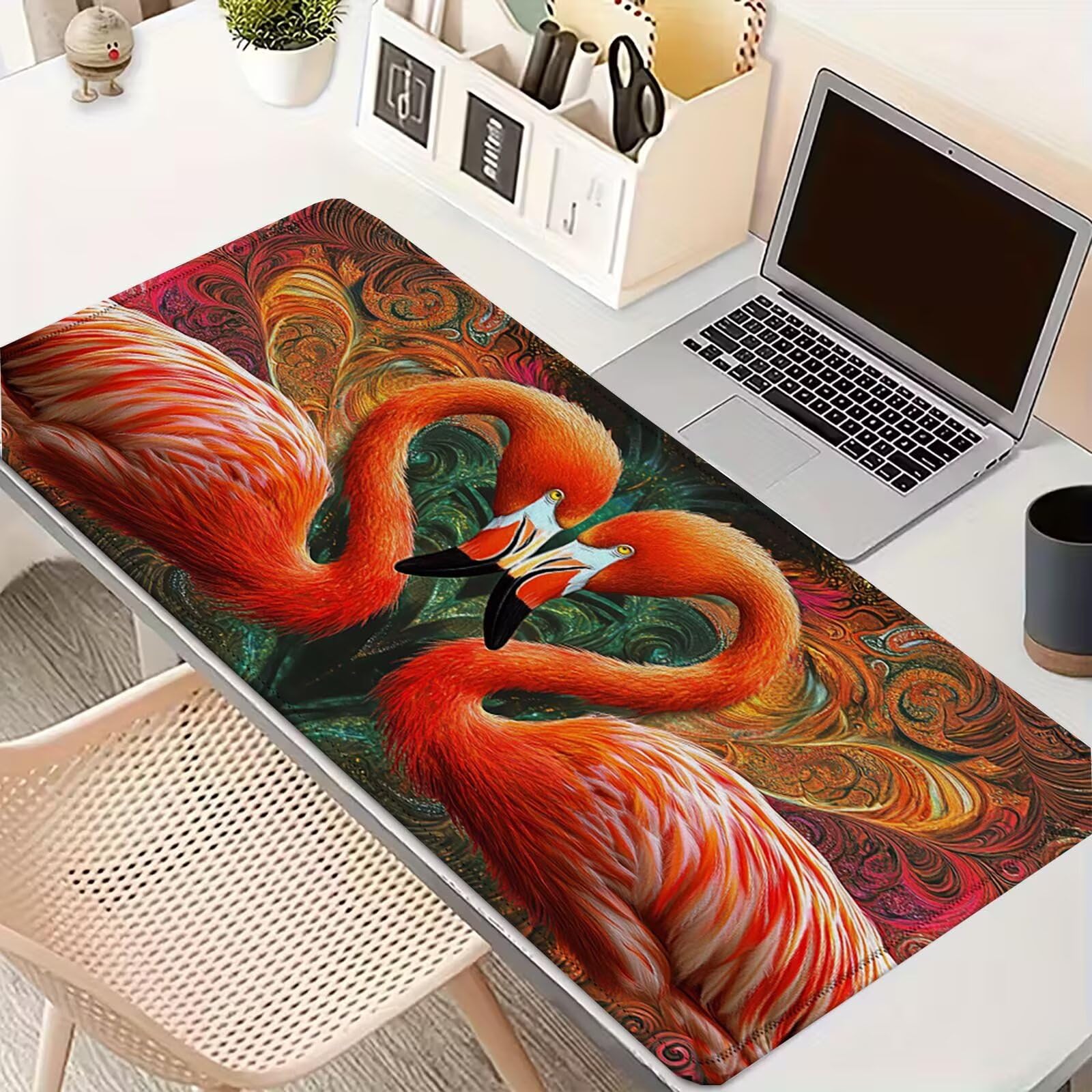 Tappetino Mouse 900x450mm | Superficie Liscia |Fenicotteri 0-z382