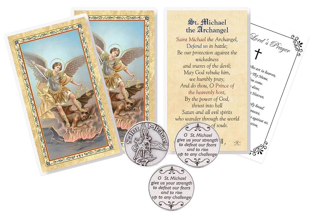 Amazon.co.jp: 大天使ミカエル ポケットコイン - 聖ミカエルの