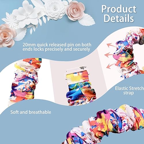 Miniatura 3 de Compatible con Samsung Galaxy Watch 7654Active 2FE - 1.575 pulgadas1.732 pulgadas, correa de liberación rápida de 0.787 pulgadas, correas elásticas