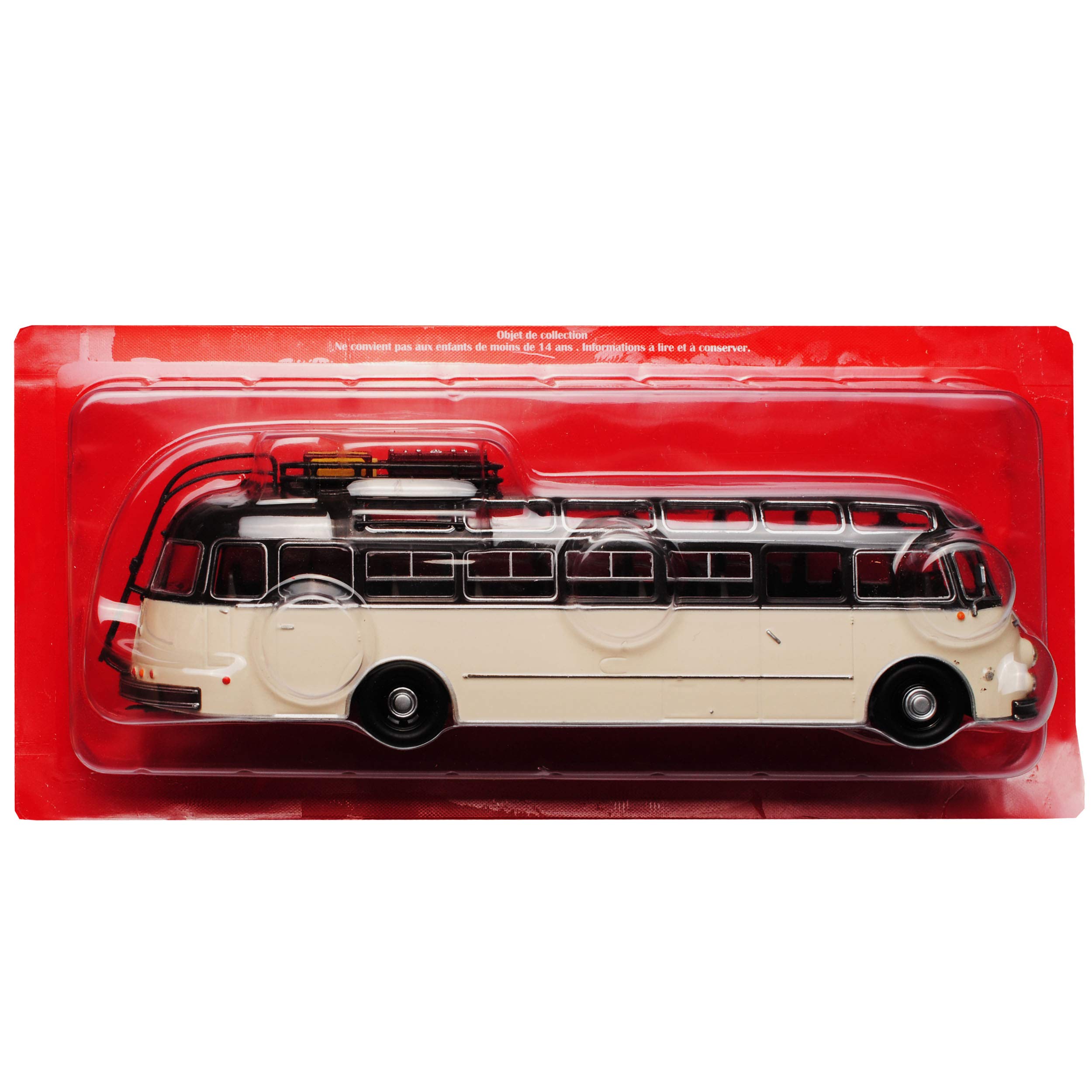 Generisch Isobloc 648 DP 1955 Beige Grau Reise Bus 1/43 Atlas Modell Auto