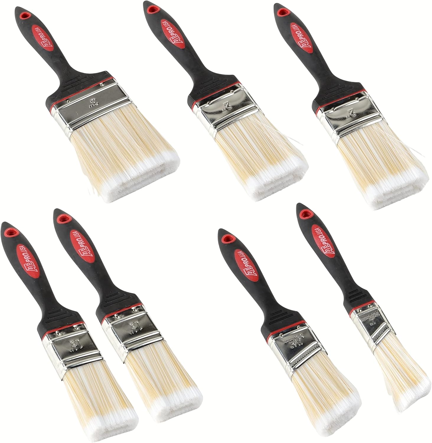 ATE Pro. USA 7pc Professional Soft Grip Paint Brush Set