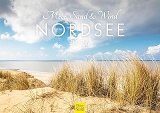 Edition Seidel Premium Kalender Meer, Sand & Wind Nordsee 2026 Format DIN A3 Wandkalender Deutschland Schleswig Mecklenburg-Vorp. Nordsee Ostsee Sylt Christian Müringer