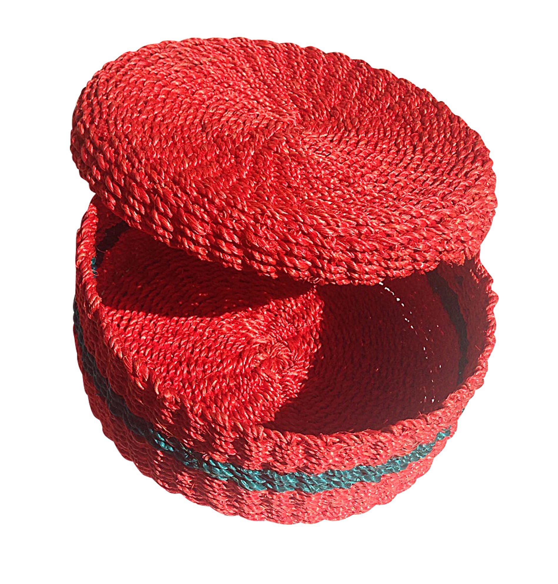 Green Breeze Imports Tricolor Handmade Abaca Tortilla Basket - View #12