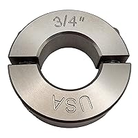 Vista 23 de Diámetro de orificio de 2.00 pulgadas - Abrazadera de dos piezas de collar de eje - Acero inoxidable 303 (paquete de 1)